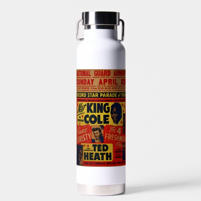 Nat King Cole Water Bottle (Front)