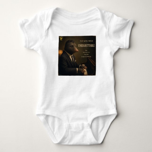 Nat King Mole Album: a Parody Baby Bodysuit (Front)