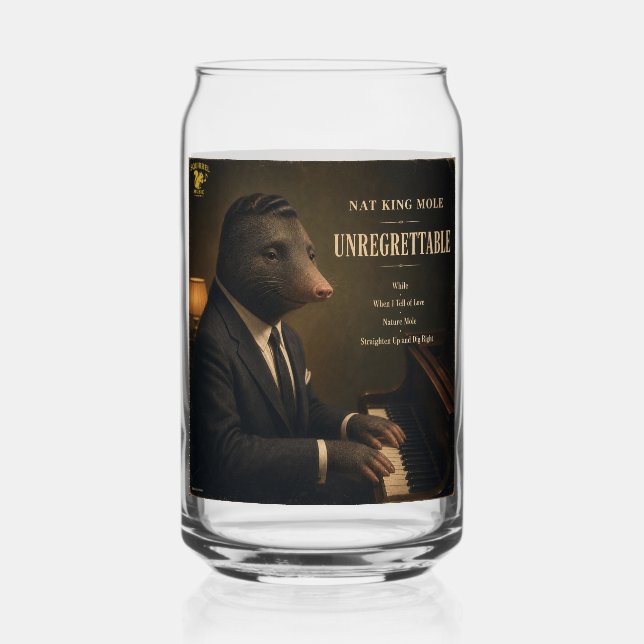 Nat King Mole Album: a Parody Can Glass (Front)