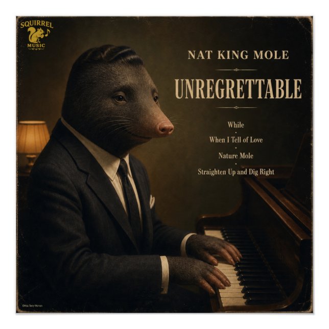 Nat King Mole Album: a Parody Poster (Front)
