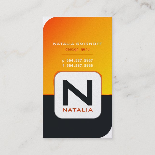 Natalia's Business Cards (Front)