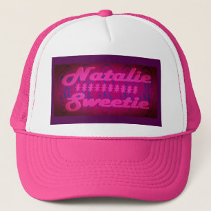 Natalie Sweetie design deep purple Trucker Hat