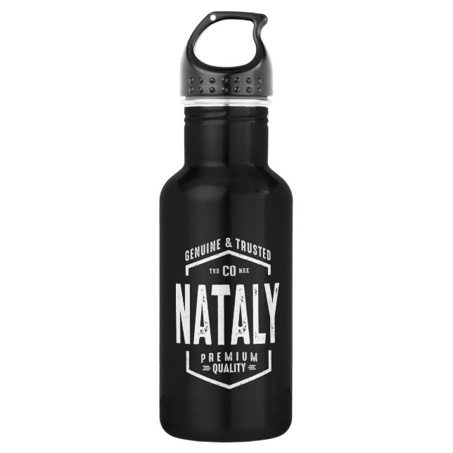 Nataly Personalised Name Birthday Gift 532 Ml Water Bottle (Front)
