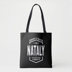 Nataly Personalised Name Birthday Gift Tote Bag