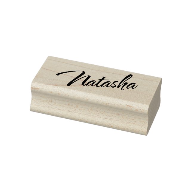 Natasha name cursive script font  rubber stamp (Stamp)
