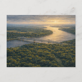 Natchez on the River | Mississippi River Postcard