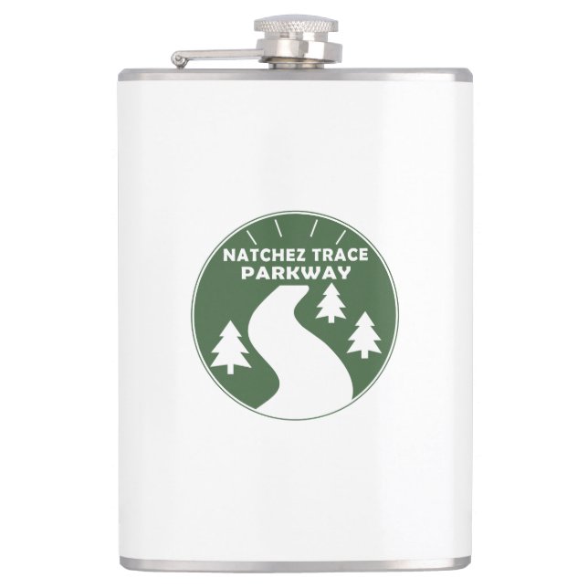 Natchez Trace Parkway Hip Flask (Front)