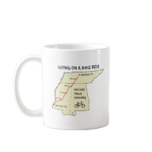Natchez Trace Route Map Coffee Mug