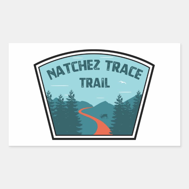 Natchez Trace Trail Rectangular Sticker (Front)