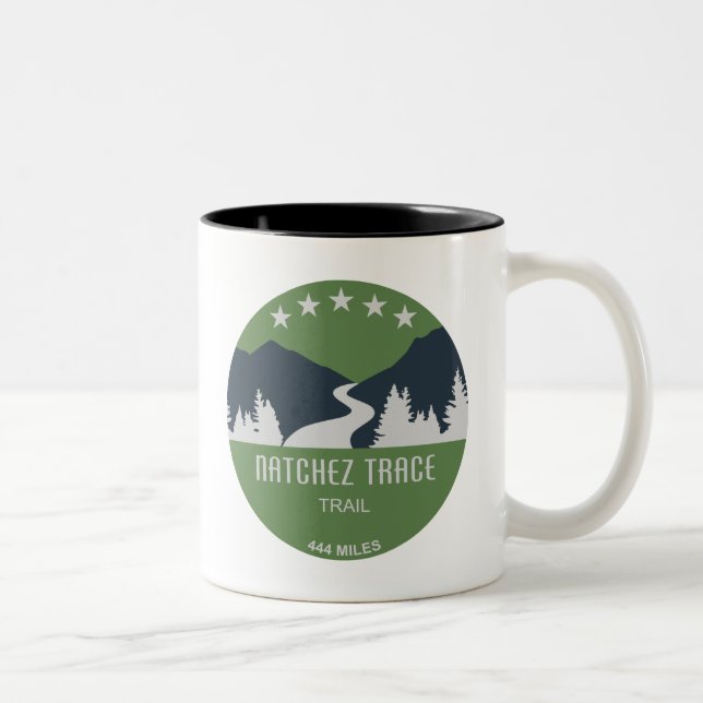 Natchez Trace Trail Two-Tone Coffee Mug (Right)