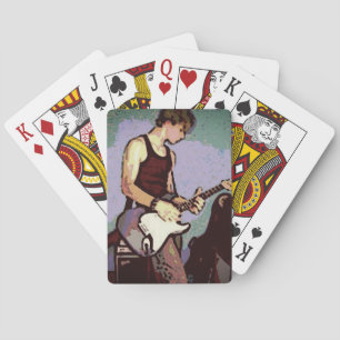 Nate and Guitar Playing Cards