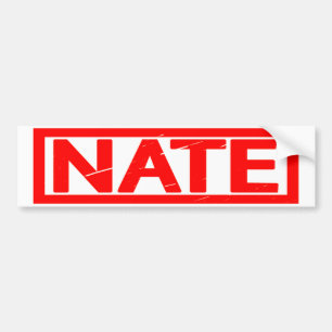 Nate Stamp Bumper Sticker