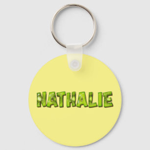 Nathalie Name Kiwi Design Key Fans Key Ring