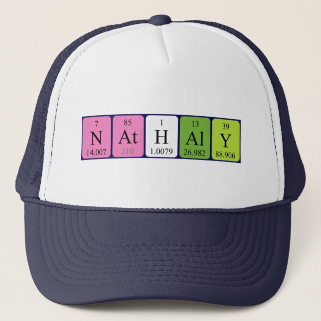 Nathaly periodic table name hat (Front)
