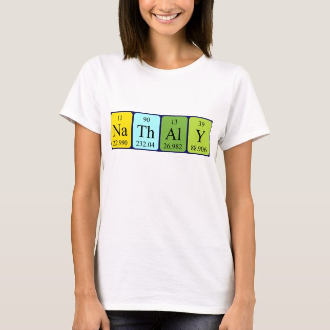 Nathaly periodic table name shirt (Front)