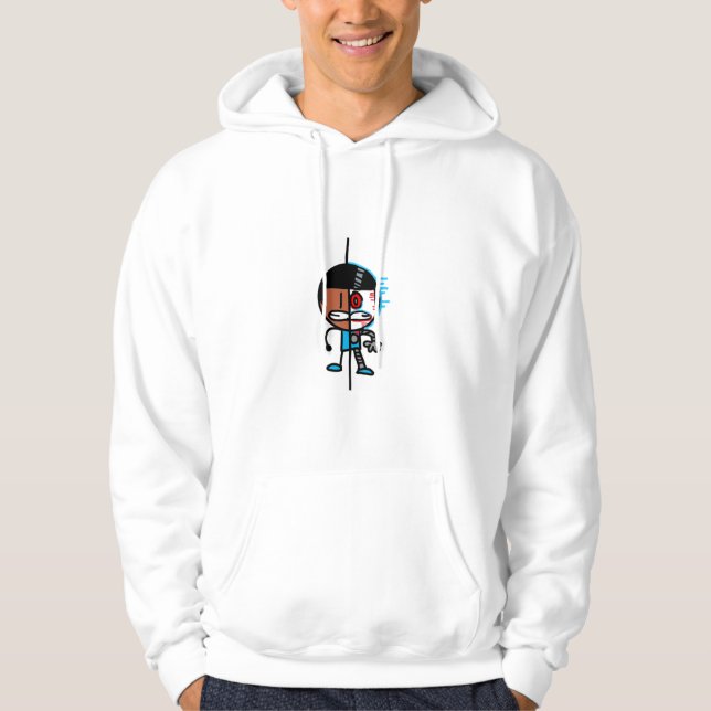 Nathan and AI Nathan Glitch  Hoodie (Front)