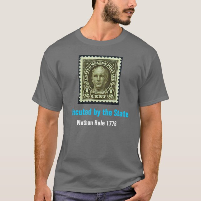 Nathan Hale, Executed by the State Grey T-Shirt (Front)