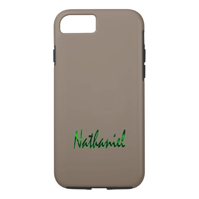 Nathaniel Customised Tough iPhone case (Back)