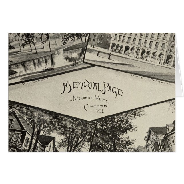 Nathaniel White memorial page (Front Horizontal)