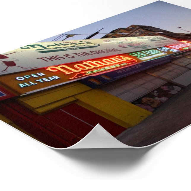 Nathan's Hotdog Poster (Corner)