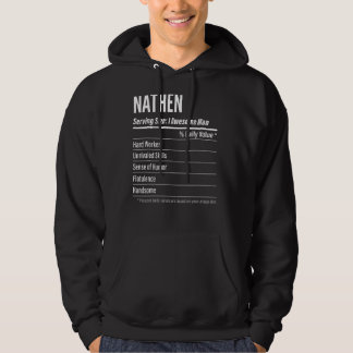 Nathen Serving Size Nutrition Label Calories Hoodie