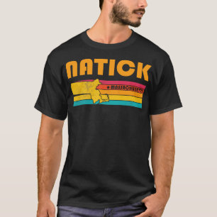 Natick Massachusetts Vintage Distressed Souvenir T-Shirt