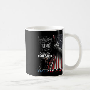 Nation Under God Trump 2024 God American Flag 1 Coffee Mug