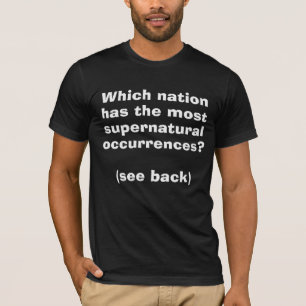 Nation with most paranormal occurrences  T-Shirt