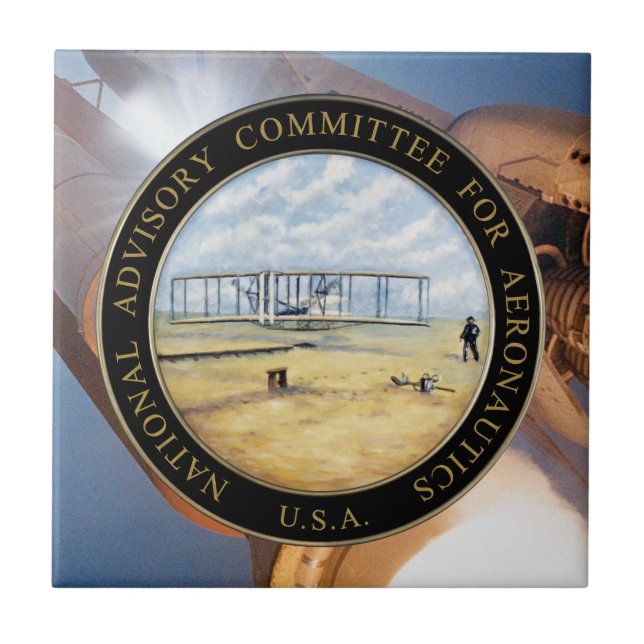 National Advisory Committee for Aeronautics Logo Tile (Front)