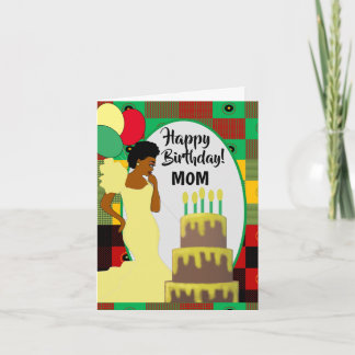 National African American Mum Birthday Card