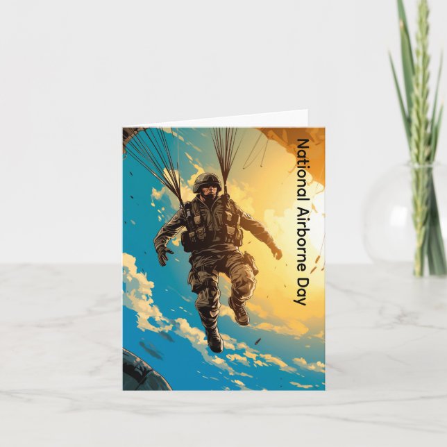 National Airborne Day Card (Front)