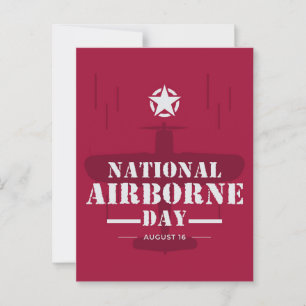 National Airborne Day Postcard