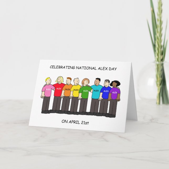 National Alex Day April 21st Card (Front)