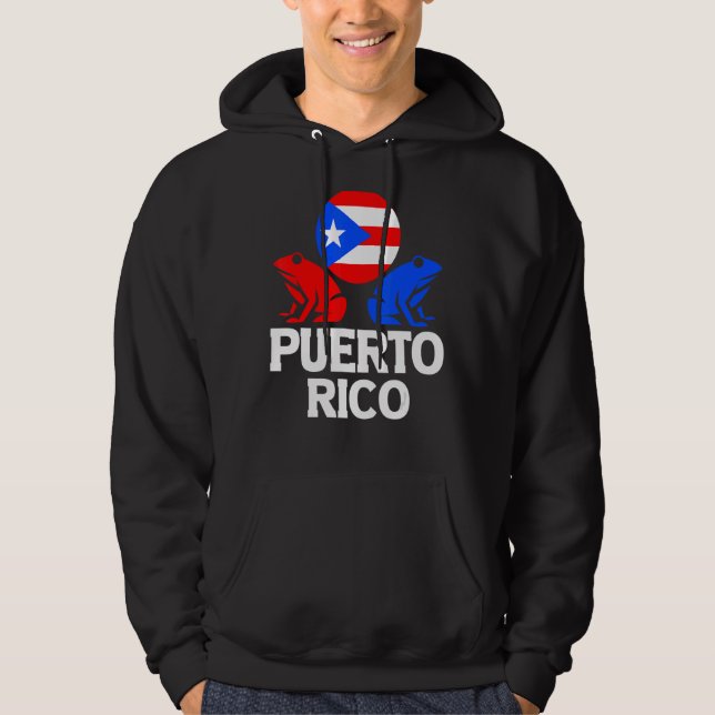 National Animal Puerto Rico Puerto Rican Boricua P Hoodie (Front)