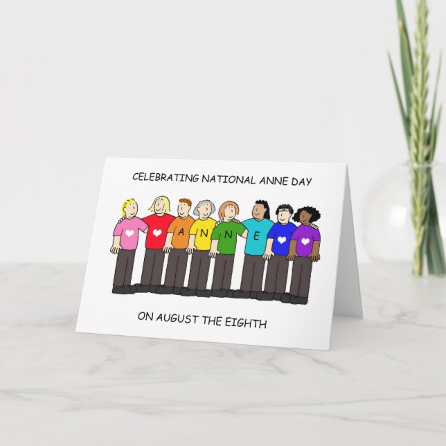 National Anne Day August 8th Card (Front)