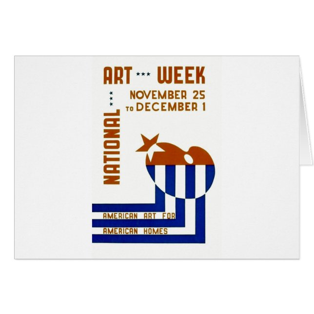 National Art Week  - WPA Poster - (Front Horizontal)