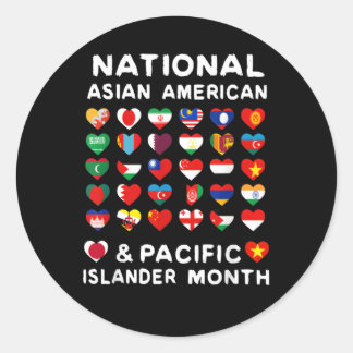 National Asian American And Pacific Islander Herit Classic Round Sticker