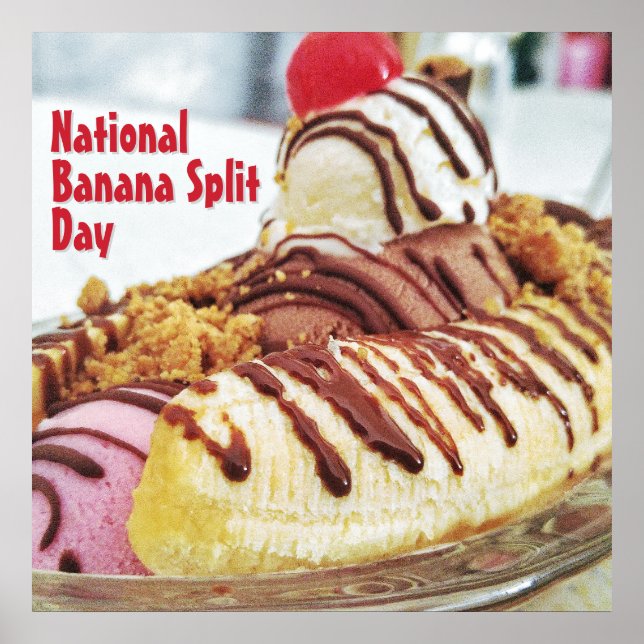 National Banana Split Day Poster (Front)