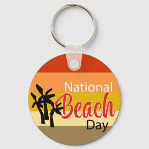 National Beach Day Keychain