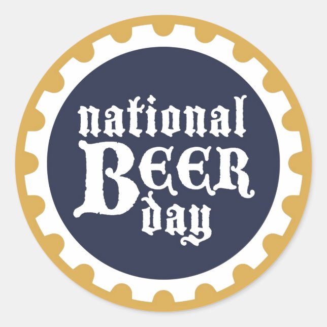 National Beer Day Sticker (Front)