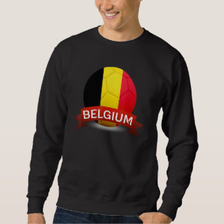 National Belgium Flag Belgian Football Fan Soccer  Sweatshirt