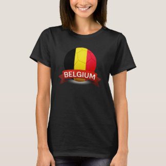 National Belgium Flag Belgian Football Fan Soccer  T-Shirt
