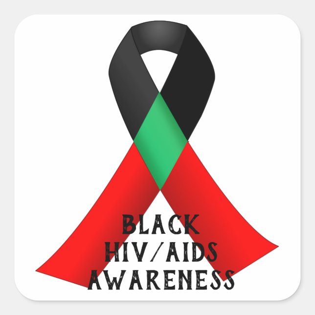 National Black HIV/AIDS Awareness Day Square Sticker (Front)