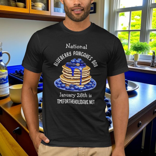 National Blueberry Pancakes Day January 28th T-Shirt (Creator Uploaded)