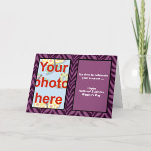 National Business Women's Day add photo Card