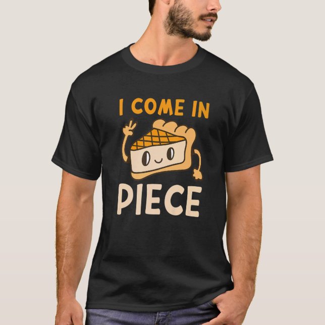National Cake Day Outfit I COME IN PIECE of Cheese T-Shirt (Front)