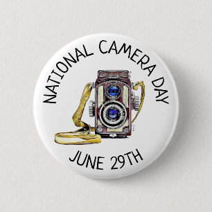 National Camera Day June 29th Holidays Button