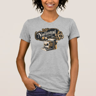 National Camera Day, vintage camera T-Shirt