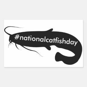 National Catfish Day Rectangular Sticker