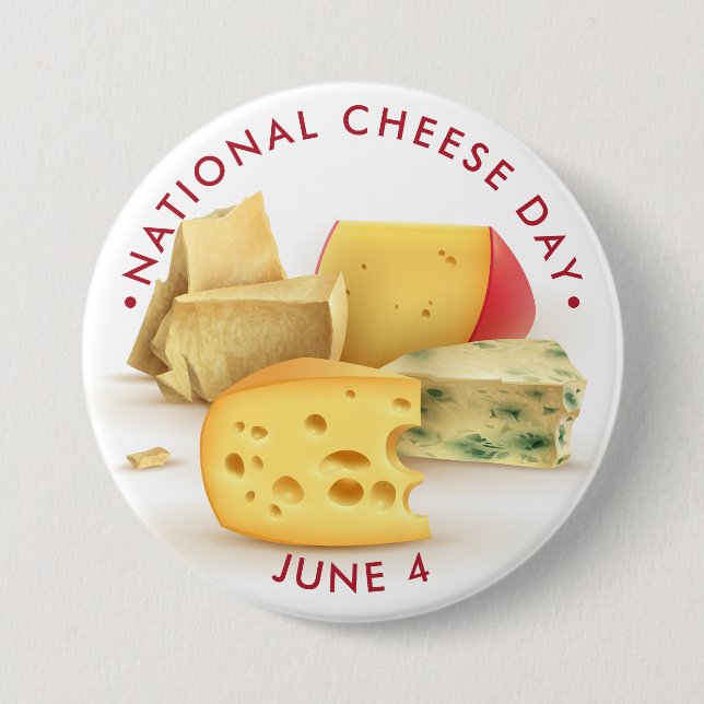 National Cheese Day 7.5 Cm Round Badge (Front)